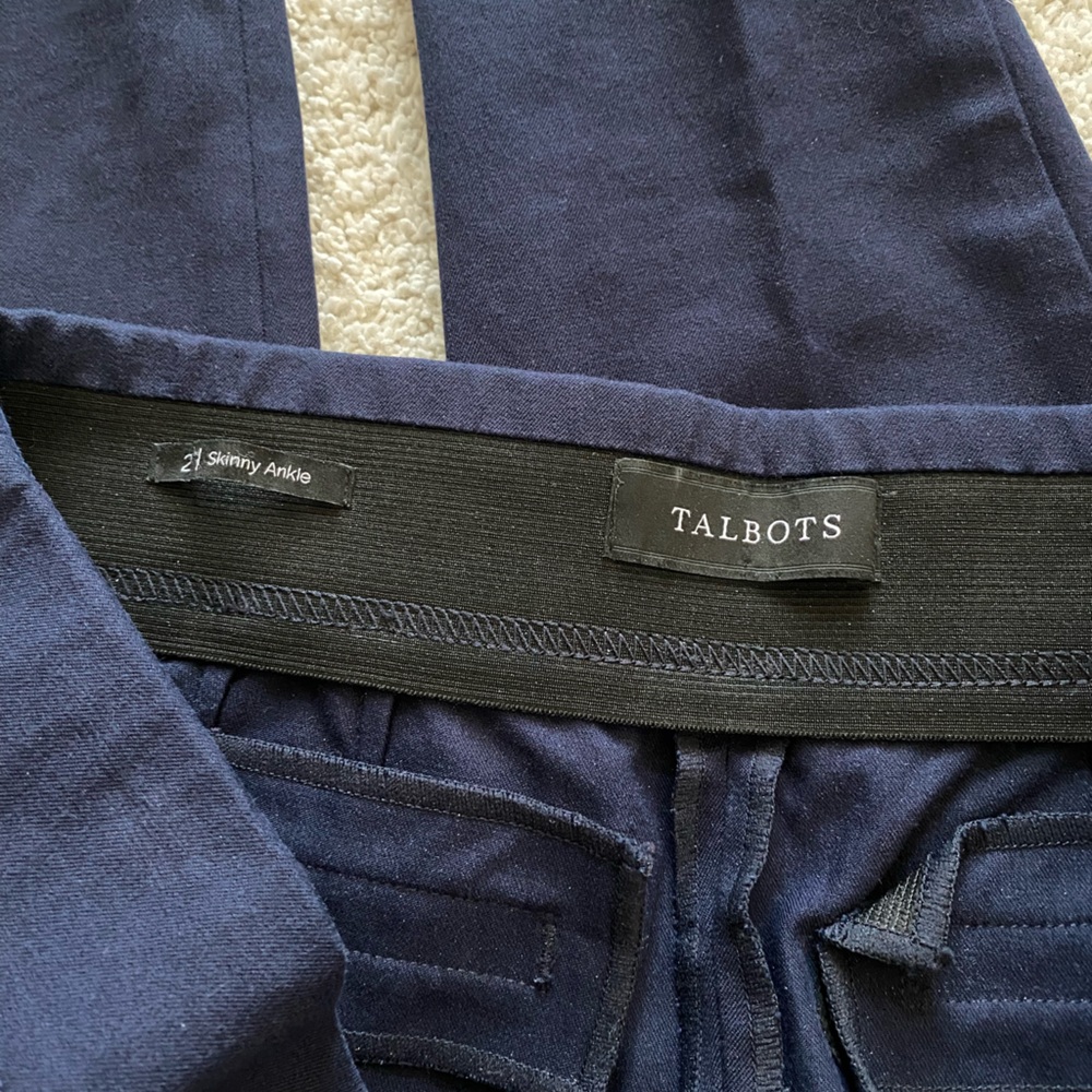 Talbots Dark Blue Skinny Ankle Pants - Picture 4 of 7